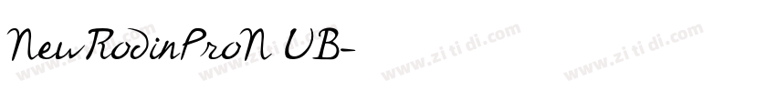 NewRodinProN UB字体转换